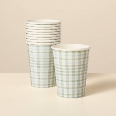 10ct Stripe & Plaid Paper Cups - Hearth & Hand™ with Magnolia