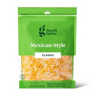 Shredded Mexican-Style Cheese - 16oz - Good & Gather™ - 1 of 3