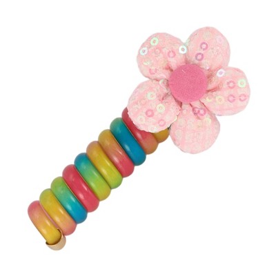 Unique Bargains Women's Fashion Cute Hair Scrunchies Assorted Color Pink 1 Pc