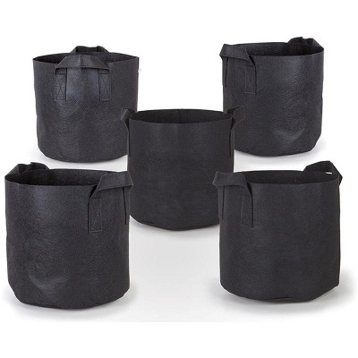 Black Plastic Buckets -- 5 Gallon with Handle direct from Growers House