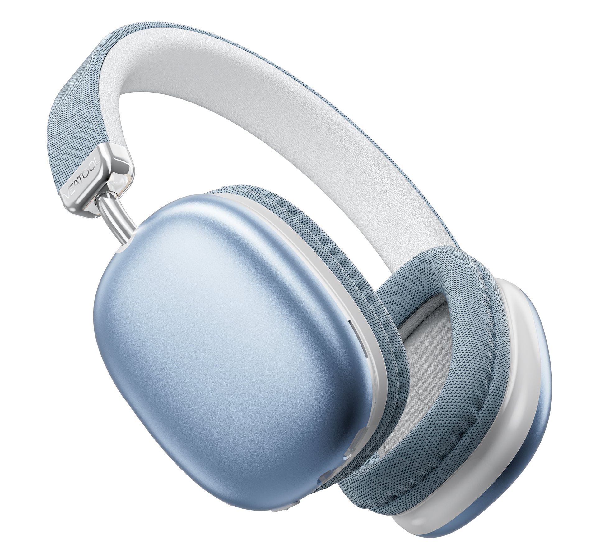 SY-BT1632 Blue Over-Ear Bluetooth Headphones: 40mm Bass Driver, Bluetooth 5.3 Dual-Mode, 40hr Battery, Comfort Fit
