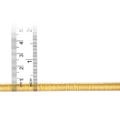 Gold Round Synthetic Easy Care Indoor Area Rug