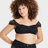 Women's Lace Off the Shoulder Bralette - Colsie™ - 4 of 4
