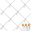 Novelty Lights 100 Light Warm White LED Christmas Net Lights Christmas Decorations Green Wire 4' X 6' - 2 of 4