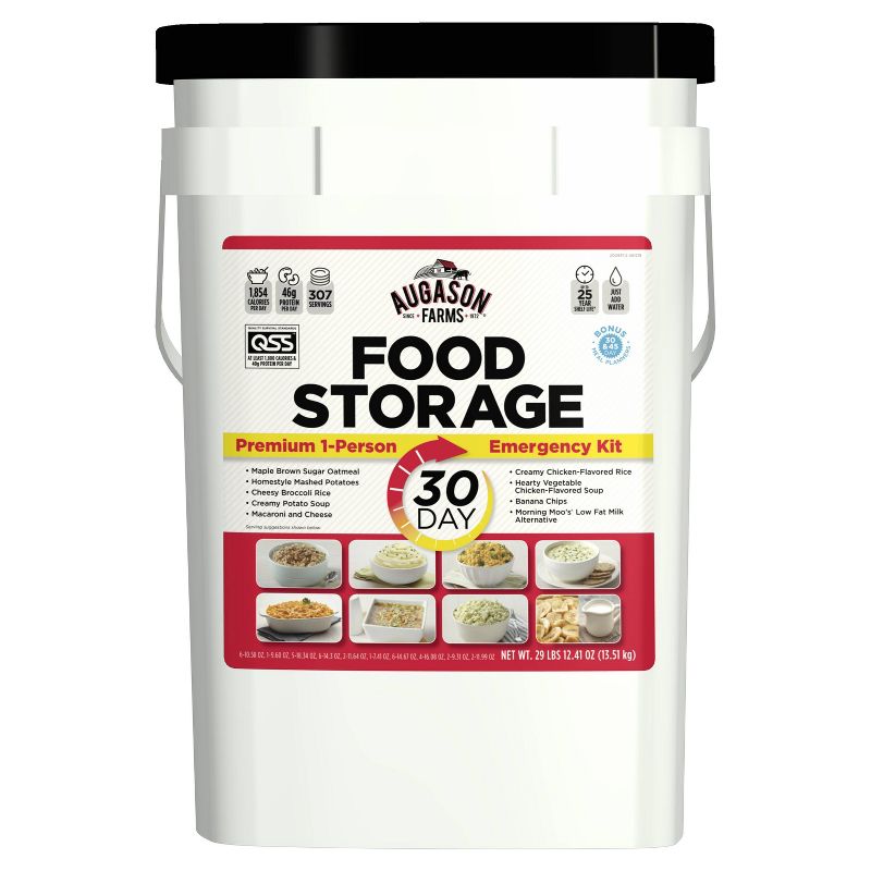 Augason Farms 30-Day Emergency Food Storage Supply - 29lbs, 1 of 14