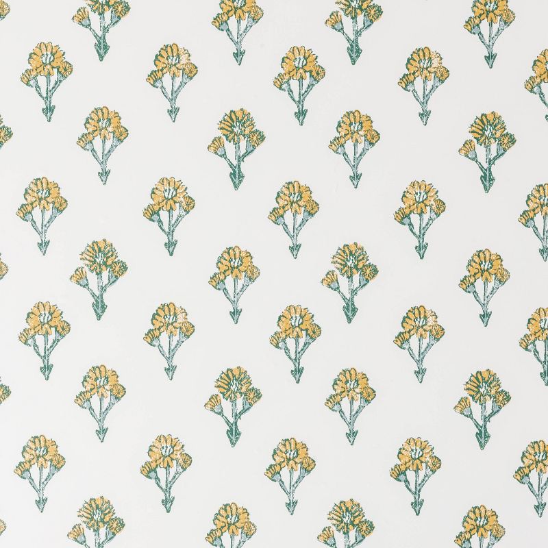 Block Print Floral Wallpaper Marigold - Threshold&#8482;, 4 of 7