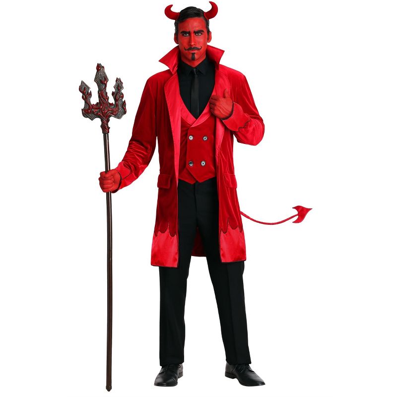 HalloweenCostumes.com Men's Debonair Devil Costume, 3 of 4