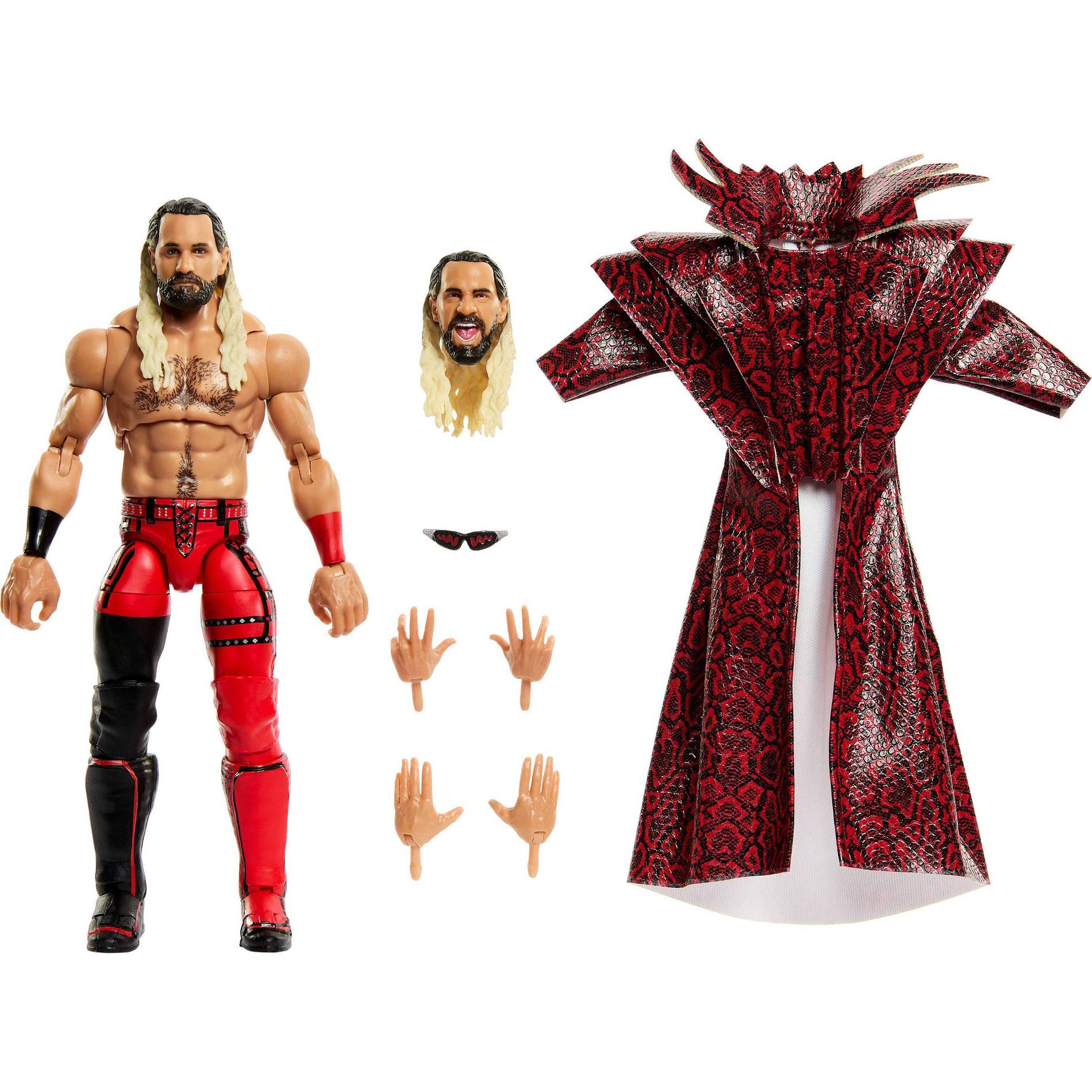 WWE Ultimate Edition Seth Rollins Action Figure & Accessories Set, Greatest Hits 6" Collectible