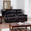 Home Imports Emporium Contemporary Recliner Sofa,Loveseat and Chair Set, Manual Reclining Set for Living Room in Espresso - 2 of 4