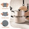Unique Bargains Silicone Frying Cookware Pan Pot Handle Holders 4 Pcs - 3 of 4