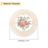 Unique Bargains Polyester Floral Pattern Vintage Lace Absorbent Coasters - 2 of 4