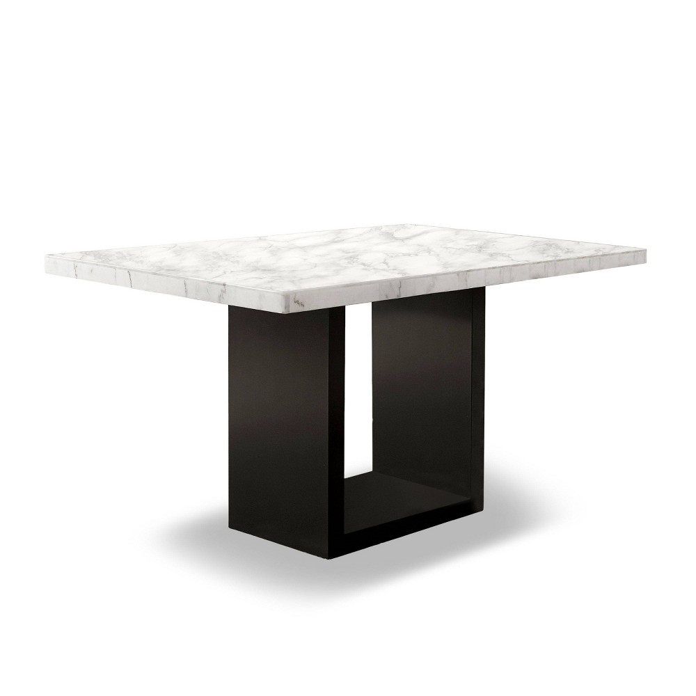 Photos - Dining Table 70" Southwind Rectangle Counter Height  White/Black - HOMES: I