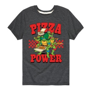 Boys' - Teenage Mutant Ninja Turtles - Group Pizza Power Short Sleeve Graphic T-Shirt - 1 of 4