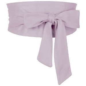 INSPIRE CHIC Women's Solid Bowknot Self Tie Wrap Wide Sash Waistband Belt 1 Pc - 1 of 4