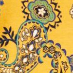 yellow playful paisley