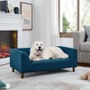 Gulches Large Dog Sofa with Backrest, Armrests and Short Legs in Blue - 2 of 4