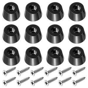 Unique Bargains Rubber Non-Slip Shock Absorption Durable Furniture Pads 12 Pcs - 1 of 4