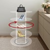 YIYIBYUS 5-Tier Free Standing Shoe Organizer for Entryway, Acrylic Rotating Shoe Rack - 2 of 4