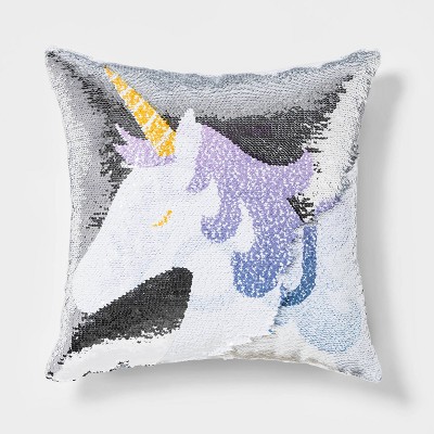 unicorn pillow sequins