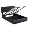 NicBex Full/Queen Lift Up Storage Bed with LED Lights,Upholstered Bed Frame with Hydraulic Storage System and Charging Station,No Box Spring Needed - 4 of 4