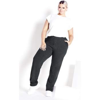 Women's Plus Size Supima® Active Pant Charcoal - petite | AVENUE