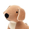 INFURNIC Baby and Toddler Learning Toys Premium Soft Handmade Puppy Plush for Early Cognitive Development Play, Peach, 10"*9"*10" - 2 of 4