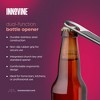 Innovine Dual-Function Stainless Steel Bottle Opener with Non-Slip Grip, Church Key & Standard Openers, Perfect for Home Bars, Set of 1 - 2 of 4