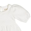 Hope & Henry Girls' Quilted Puff Sleeve Dress, Infant - 2 of 3