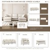 NicBex Couches for Living Room 3pc L-shaped Sectional Sofa Modern Chenille Upholstered Sofa Couch with Movable Ottoman - 4 of 4