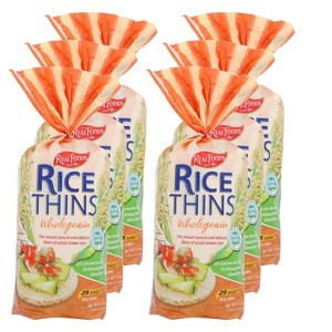 Real Foods Wholegrain Rice Cakes - Case of 6/5.3 oz - 1 of 4