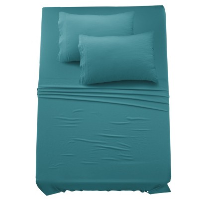 6 Piece Bed Sheet Set Ultra Soft Brushed Microfiber Solid Sheets with Pillow Cases - Lux Decor Collection