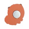 Unique Bargains Decorative Magnets Magnetic Fridge Sticker Irregular Shape Synthetic Resin Orange Red 1Pc - 3 of 3