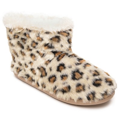 Leopard print hot sale slippers target