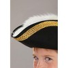 HalloweenCostumes.com One Size Fits Most   Kid's Elite Captain Hook Hat, Black/White/Purple - 2 of 4