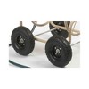 Liberty Garden Industrial 4 Wheel 300 Foot of 0.625 Inch Hose Steel Frame Water Hose Reel Cart for Backyard, Garden, or Lawn, Beige - 2 of 4