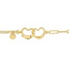 EVERLY JEWELRY |Paper-clip Heart Bracelet in Silver - Multiple Metal Color Options. - 2 of 4
