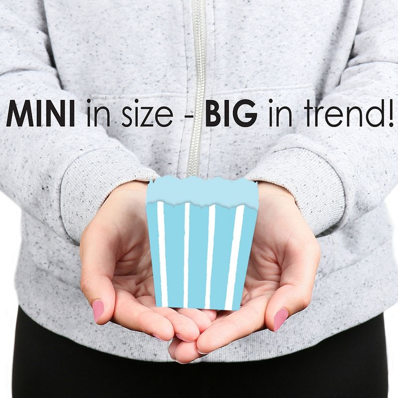 Big Dot of Happiness Blue Stripes - Party Mini Favor Boxes - Simple Party Treat Candy Boxes - Set of 12, 5 of 6