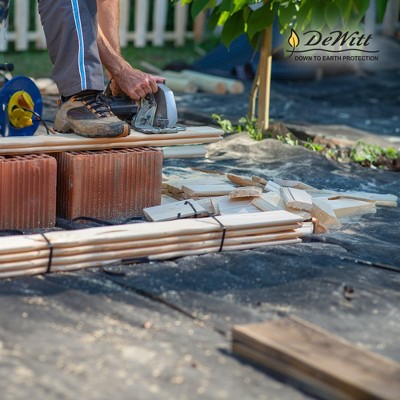 DeWitt Black Non-Woven Polypropylene Filter Fabric for Patio or Sidewalk Protection