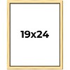PosterPalooza | Simple Gold Picture Frame - UV Acrylic, Foam Board Backing, Hanging Hardware - 2 of 4