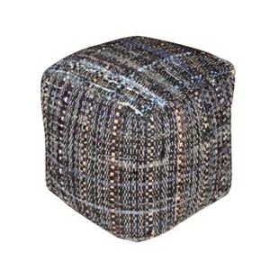 Harris Pouf Gray/Blue - Christopher Knight Home