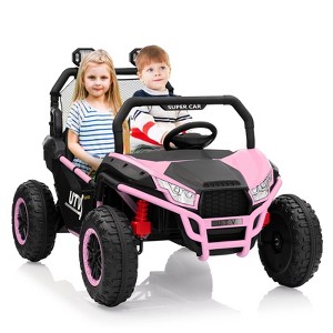 24V Kids Off-Road UTV, 2-Seater Electric Ride On with Remote Control, Bluetooth Audio, Dual Motors, Outdoor Vehicle for Ages 3-8 - 1 of 4