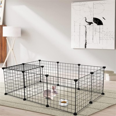 Coucheta Portable Pet Playpens - Expandable Metal Wire Panels for Secure Indoor/Outdoor Enclosures, Easy to Assemble, Available in Colors