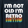 Men's - Instant Message - I'm Not Old I'm Retro Long Sleeve Graphic T-Shirt - 2 of 4