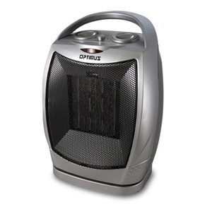 Portable Oscillating Ceramic Heater with Thermostat - 1 of 4