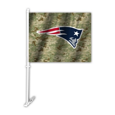 NFL New England Patriots Camo Car Flag