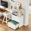 Mlezan 2-Drawer File Cabinet: Metal, Lockable Printer Stand for Home or Office. Fits Letter/Legal/F4/A4 Hanging Files, Compact and Functional. - 4 of 4