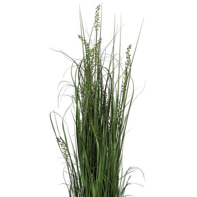 Vickerman 60" Green PVC Artificial Potted Grass Plant