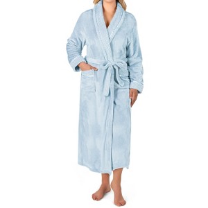 PAVILIA Soft Plush Women Fleece Robe, Cozy Warm Housecoat Bathrobe, Fuzzy Female Long Spa Robes - 1 of 4