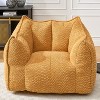 ORRD Chenille Square Bean Bag Chair, Large Lounger with Handle & Armrests for Adults, Gaming & Reading Sofa for Living Room - 3 of 4