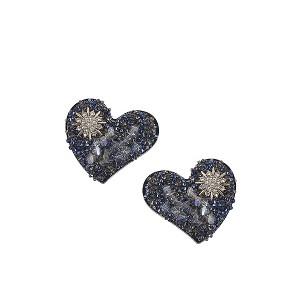 SOHI Women's Star Heart Stud Earrings - 1 of 4